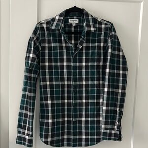 Express Men's Green Plaid Shirt